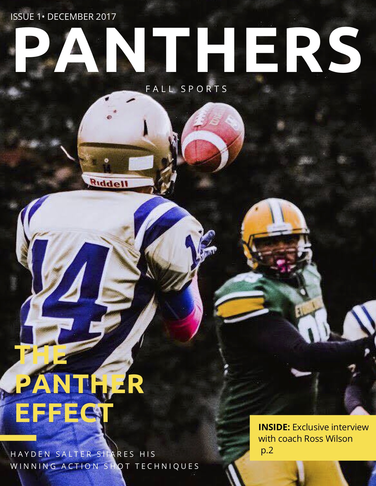 LP Panthers Fall Sports Newsletter cover